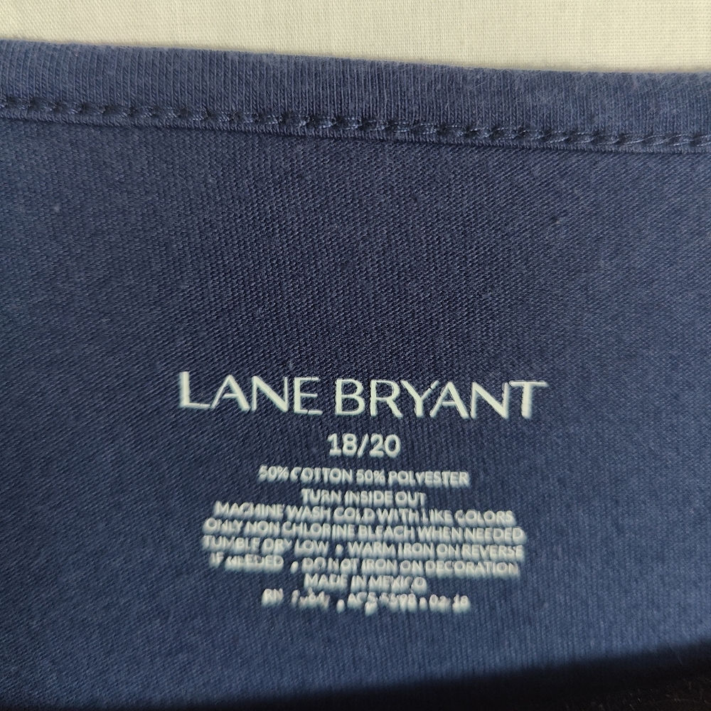 Lane Bryant - Blue T-shirt - Size 18/20 - Picture 5 of 5